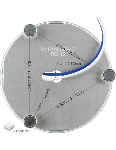 Kit Luz LED Retrofit 10cm Ledytech 18W Regulable 2200LM