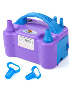 Bomba de globo eléctrica portátil NuLink 600W con boquilla dual