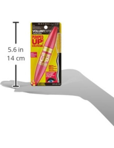 Máscara Maybelline Volum' Express Colosal 16x Negro 24g