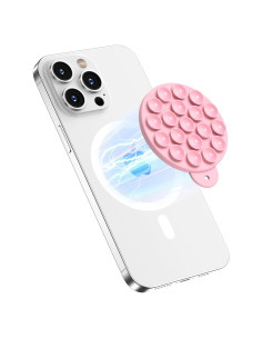 Soporte de Teléfono Magnético HSAOHD Rosa para Espejo