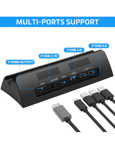 Dock para TV Nintendo Switch KEKUCULL 4K HDMI USB-C