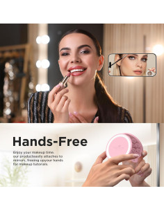 Soporte de Teléfono Magnético HSAOHD Rosa para Espejo 2