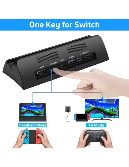 Dock para TV Nintendo Switch KEKUCULL 4K HDMI USB-C