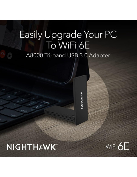 Adaptador USB 3.0 NETGEAR Nighthawk A8000 WiFi 6E 3Gbps