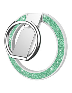 Soporte Magnético Guppy Glitter para Teléfono - Verde
