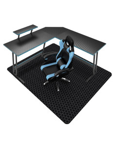 Alfombrilla para silla de oficina SALLOUS 160x130cm Negro