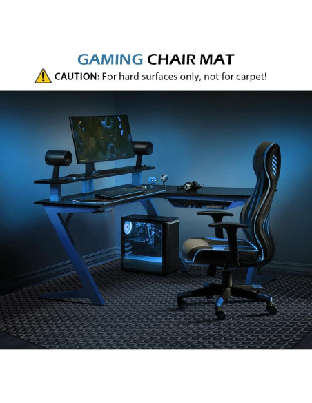 Alfombrilla para silla de oficina SALLOUS 160x130cm Negro