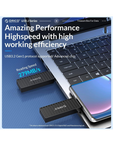 ORICO Unidad Flash USB 3.0 64GB 260MB/s con Llavero