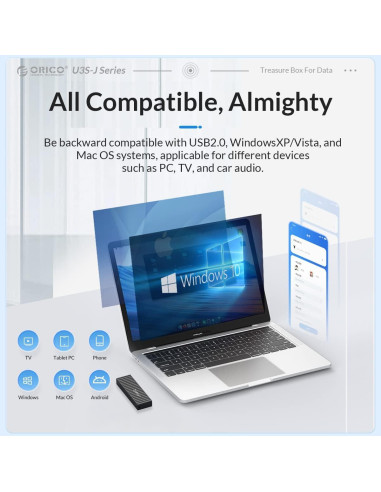 ORICO Unidad Flash USB 3.0 64GB 260MB/s con Llavero