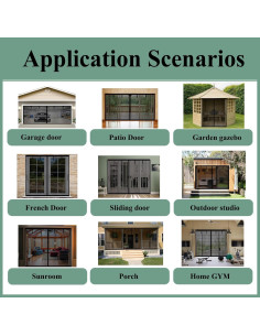 Pantalla de Puerta de Garaje Magnética MMGFNSDC 223.5x217.8cm 2