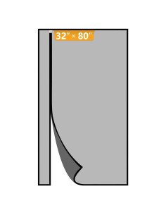 Yotache Puerta Pantalla Magnética 86x205 cm Negra