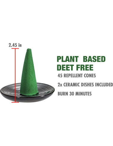 Conos de Incienso Repelente Mosquitos Mosquito Guard 45pcs