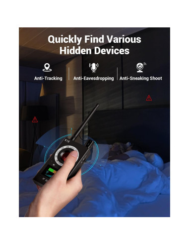 Detector de Cámaras Ocultas Navfalcon GPS y Infrarrojo