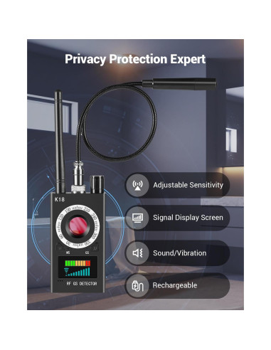 Detector de Cámaras Ocultas Navfalcon GPS y Infrarrojo