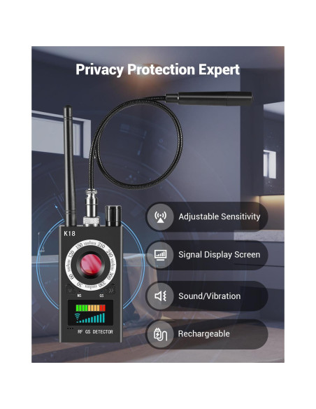 Detector de Cámaras Ocultas Navfalcon GPS y Infrarrojo