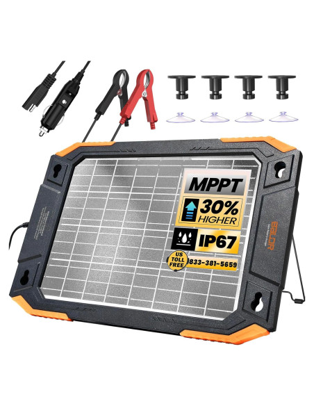 Cargador Solar BALDR 12V 13W Doble Cara Impermeable