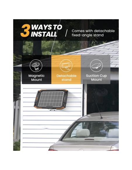 Cargador Solar BALDR 12V 13W Doble Cara Impermeable