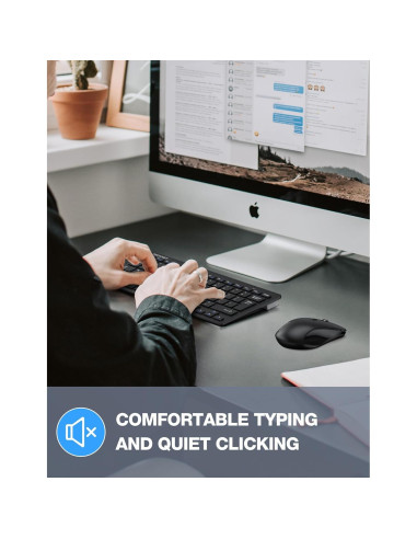 Combo Teclado y Ratón Inalámbrico TECKNET X315 Negro