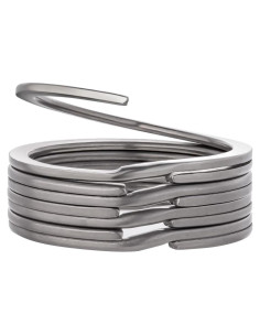 Anillas de Llave BANG TI Titanio 30mm 5 Piezas Gris