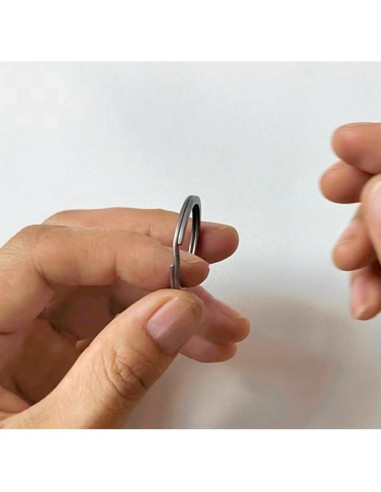 Anillas de Llave BANG TI Titanio 30mm 5 Piezas Gris