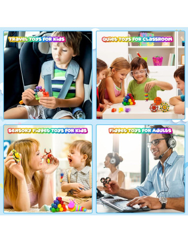 Set de 15 Juguetes Antiestrés Dr.Kbder para Niños y Adultos