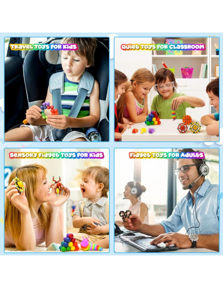 Set de 15 Juguetes Antiestrés Dr.Kbder para Niños y Adultos