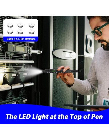 Bolígrafo Multitool 9 en 1 APHEKUL Negro EDC