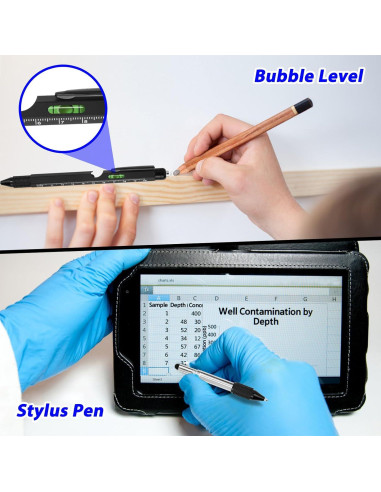 Bolígrafo Multitool 9 en 1 APHEKUL Negro EDC