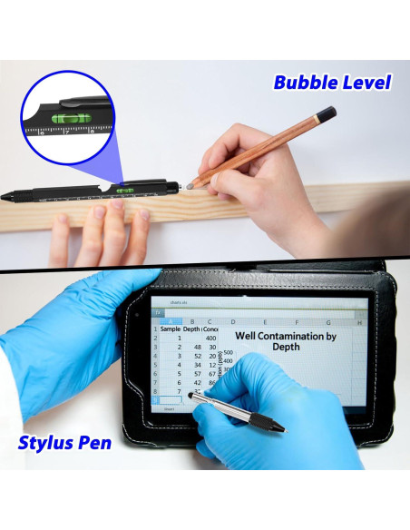 Bolígrafo Multitool 9 en 1 APHEKUL Negro EDC