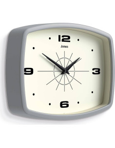 Reloj de Pared JONES CLOCKS Retro 25,4 cm Gris Moderno 2