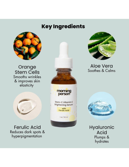 Suero Iluminador Vitamina C Stem-C 30ml - Hidratante Antienvejecimiento