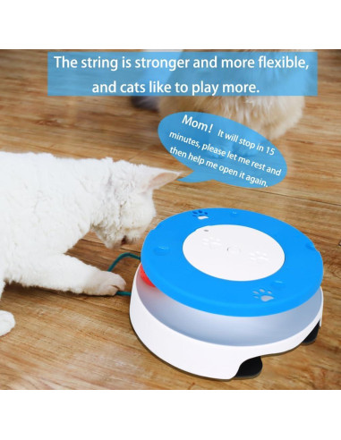 Juguete Interactivo para Gatos LASOCUHOO Automático Azul