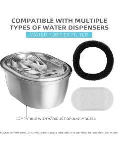 Filtro de agua para gatos ONECUTE 8 filtros y esponjas 2