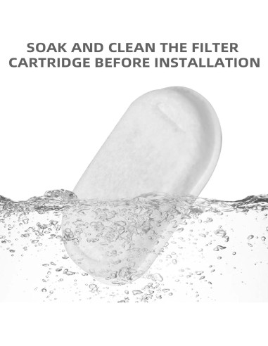 Filtro de agua para gatos ONECUTE 8 filtros y esponjas