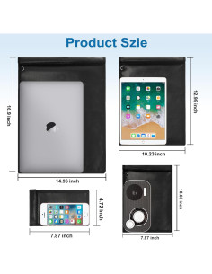 Paquete de 4 Bolsas Faraday EXLIFBAG Impermeables y Resistentes 2