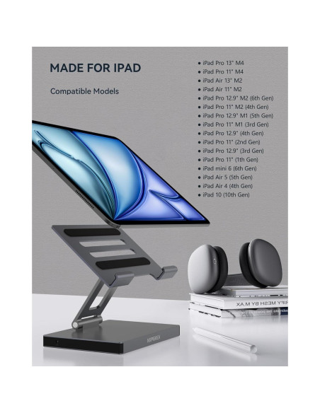 Soporte Hub USB C NXPGKEA 8 en 1 para iPad Pro 4K 60Hz