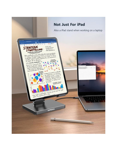 Soporte Hub USB C NXPGKEA 8 en 1 para iPad Pro 4K 60Hz