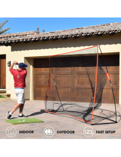 Red de Práctica de Golf GoSports 3,05x2,13m para Interior 2