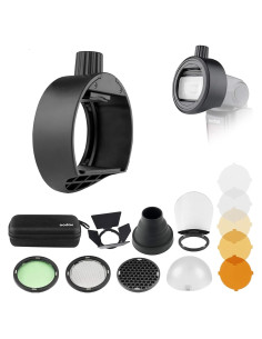 Kit Accesorios Godox AK-R1 y Adaptador S-R1 para Flash