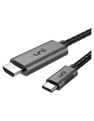 Cable USB C a HDMI uni 2 Pack 4K 60Hz 2m Gris