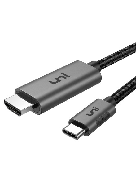 Cable USB C a HDMI uni 2 Pack 4K 60Hz 2m Gris