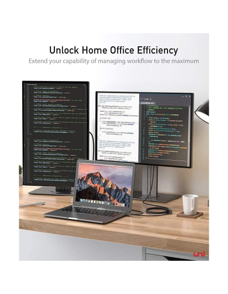 Cable USB C a HDMI uni 2 Pack 4K 60Hz 2m Gris