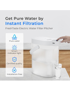 Jarra Filtro Agua Eléctrica Waterdrop WD-ED06W 17 Tazas Blanca 2