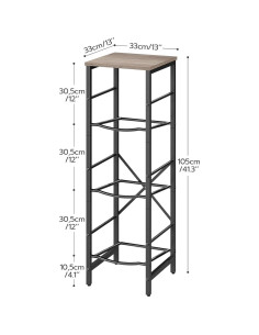 Soporte para Botellas HOOBRO 3 Niveles Industrial Greige 2