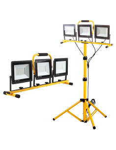 Luz de trabajo LED GUWELL 21000 lúmenes 3 cabezales