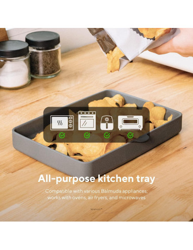 Bandeja de silicona Teranuvo para BALMUDA The Toaster Gris