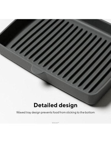 Bandeja de silicona Teranuvo para BALMUDA The Toaster Gris