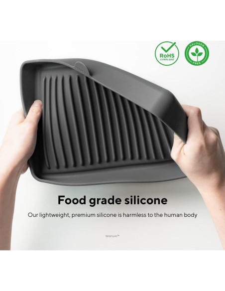 Bandeja de silicona Teranuvo para BALMUDA The Toaster Gris