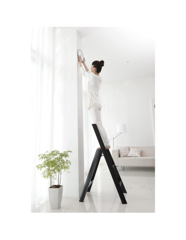 Escalera de Paso Hasegawa Lucano 3 Peldaños Negra