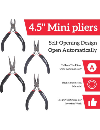 Juego de 10PC de Alicates CRAFTZONE con Estante de Almacenamiento